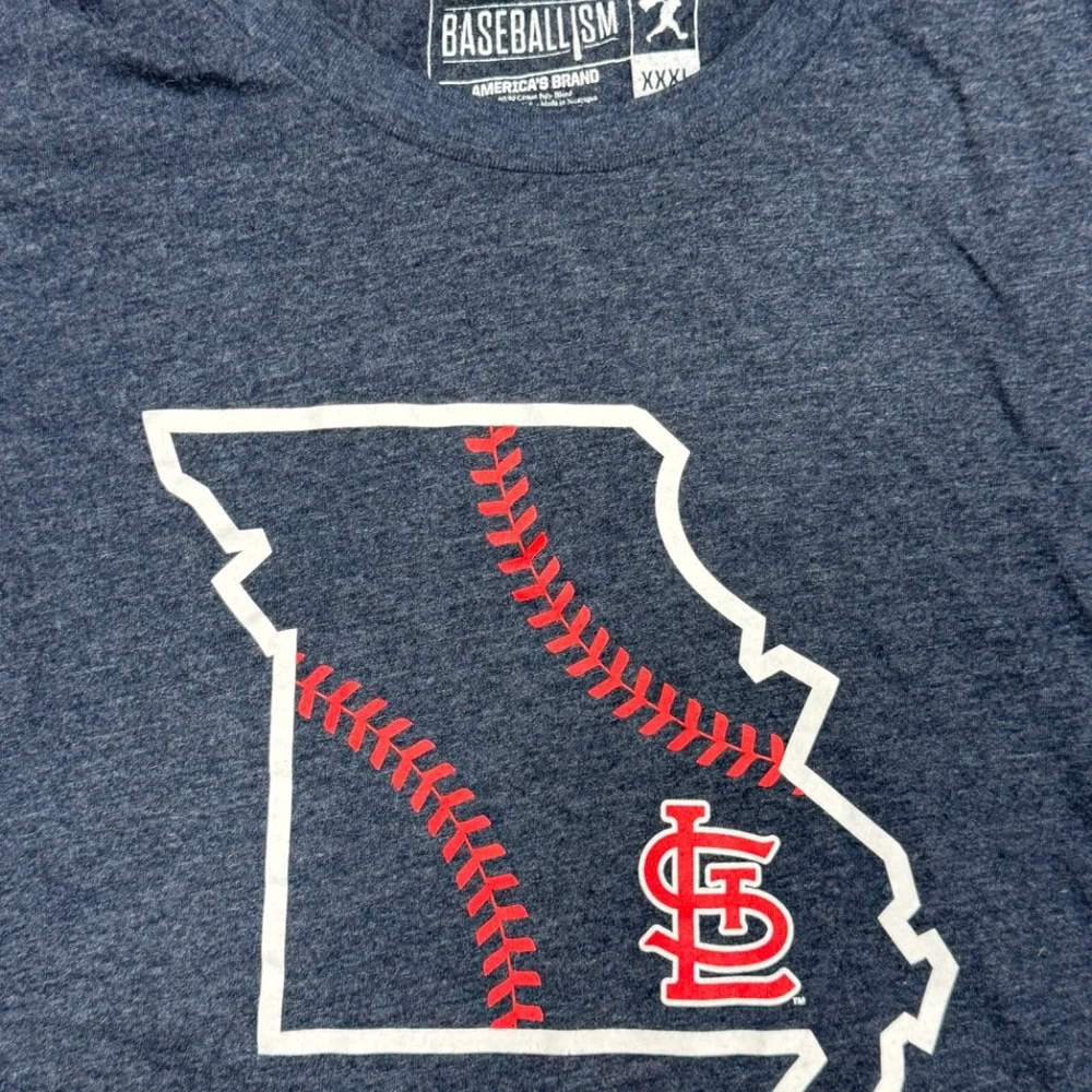 Mens Baseballism St Louis Cardinals T-Shirt - 3XL - Picture 2 of 4